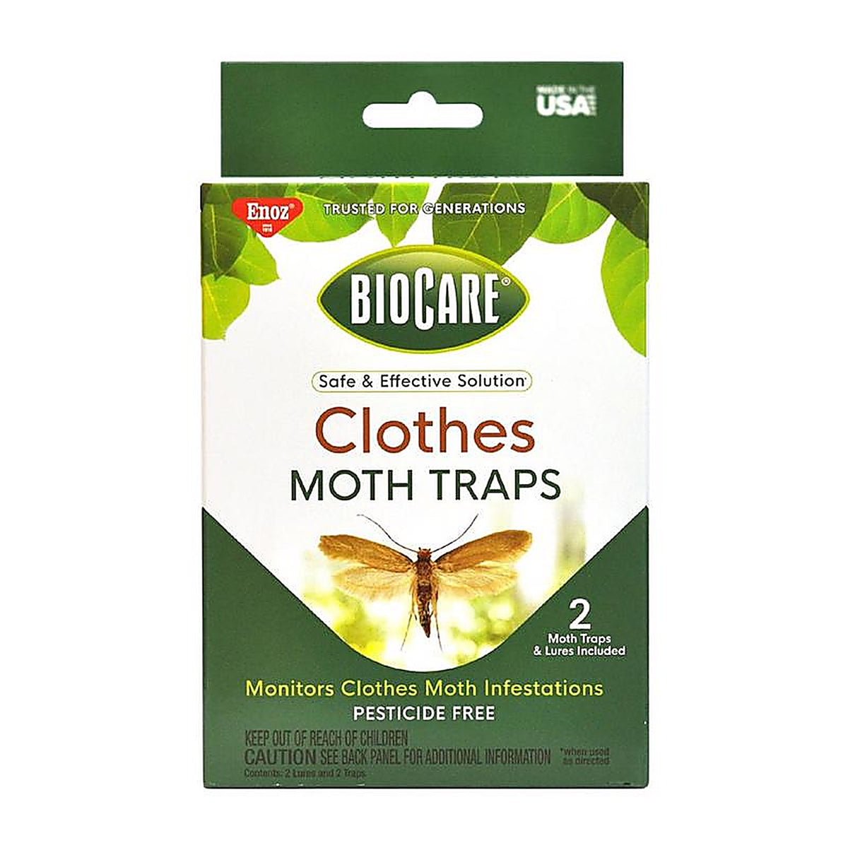 Enoz - EB7200.4T - Biocare Clothes Moth Trap 2 Pack