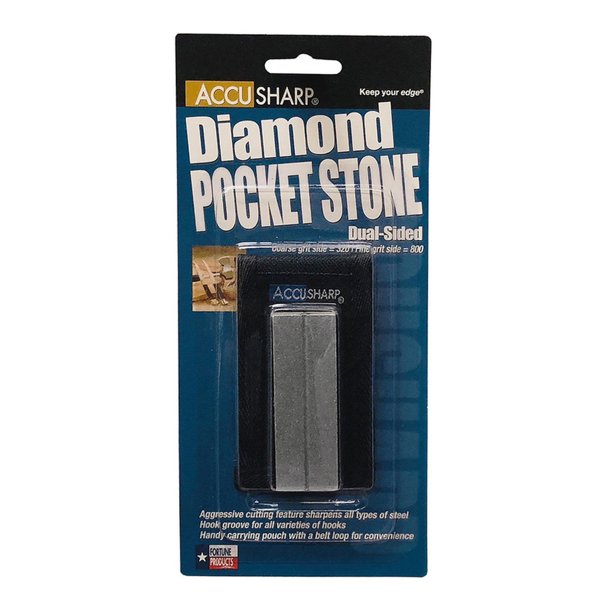 AccuSharp 027C Matte Diamond Abrasive 2 Stage Sharpening Stone