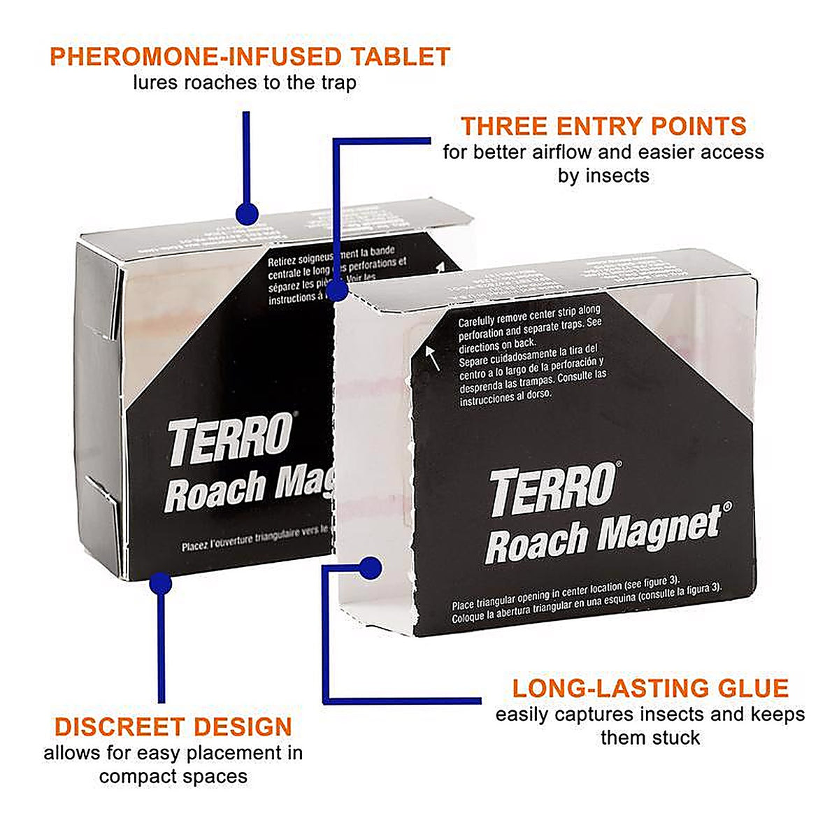 TERRO T256 Roach Magnet Insect Trap 12 pk