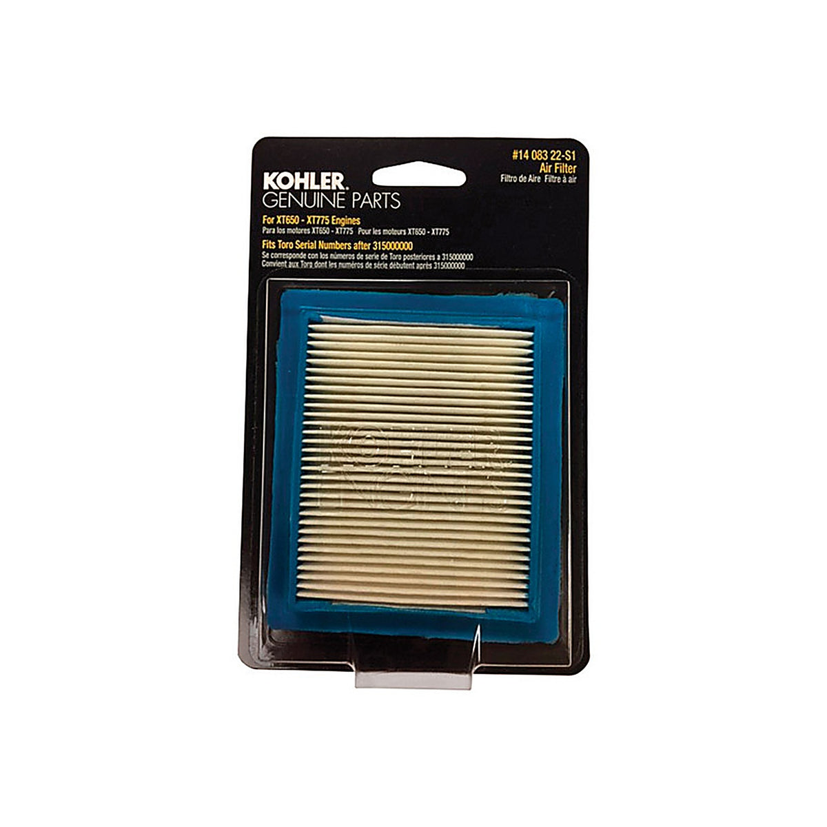 Kohler 1408322-S1 Small Engine Air Filter For XT675-775