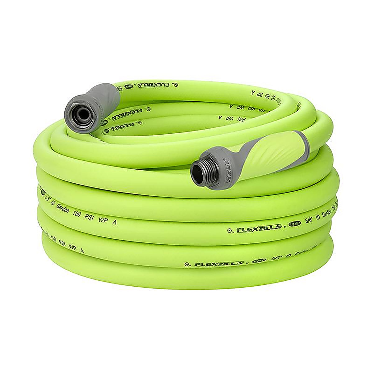 Legacy HFZG575YWS Flexzilla SwivelGrip 5/8 in. Dia. x 75 ft. L Zilla Green Hybrid Polymer Garden Hose