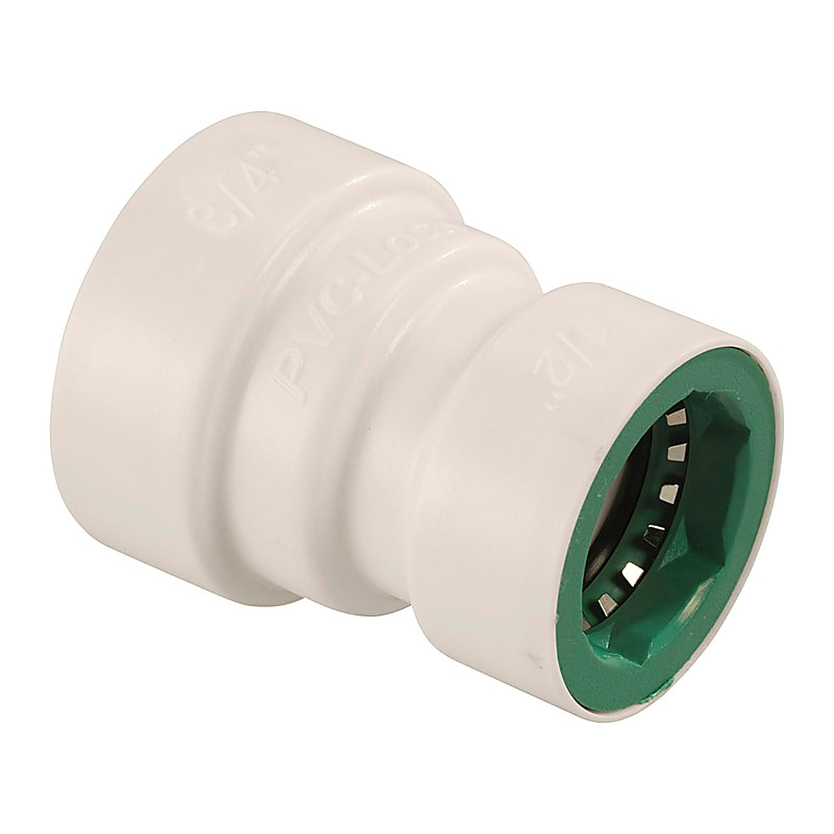 Orbit 34779 PVC-Lock 3/4 in. Push x 1/2 in. Dia. Push Plastic Coupling