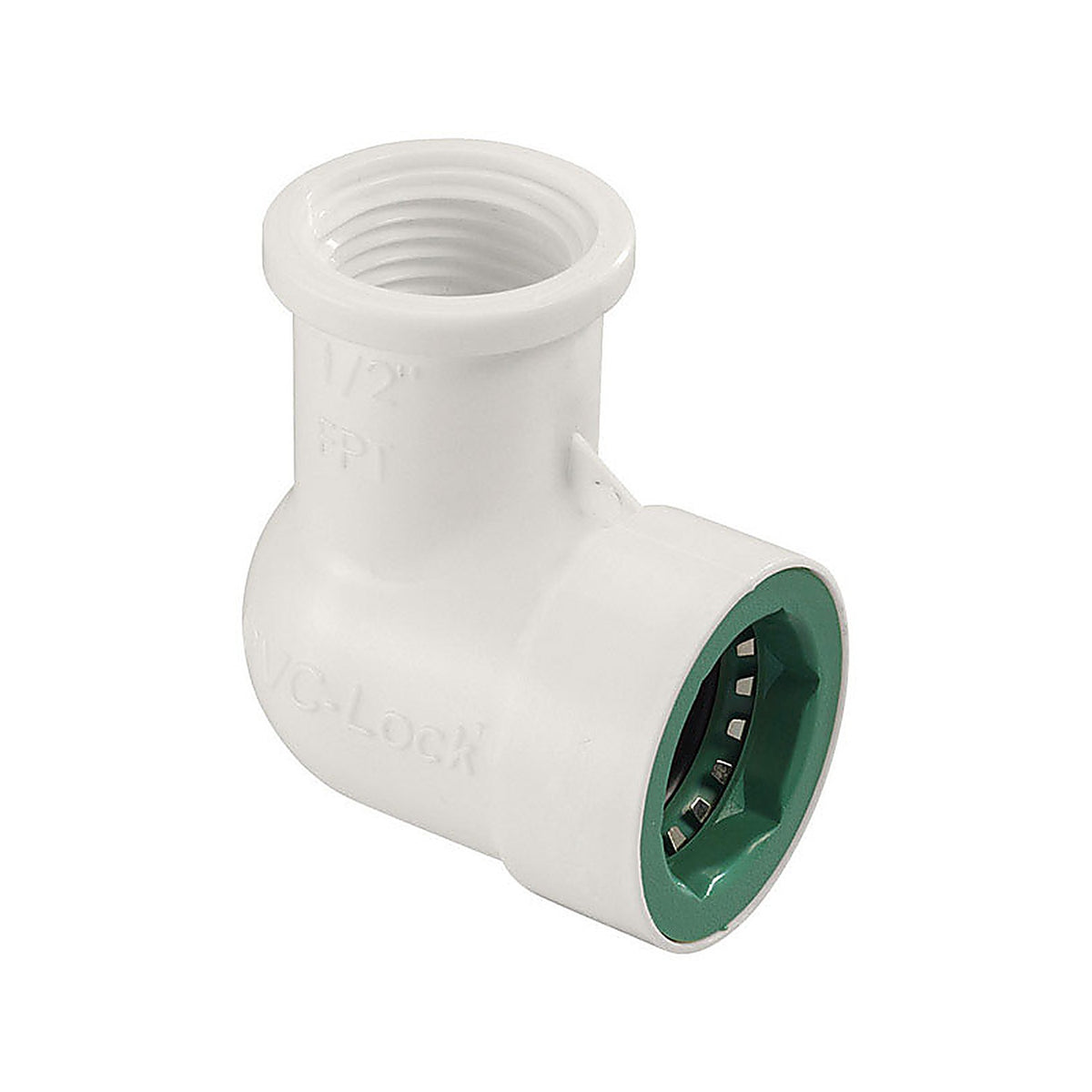 Orbit 33775 PVC-Lock 1/2 in. Push x 1/2 in. Dia. FPT Plastic Elbow