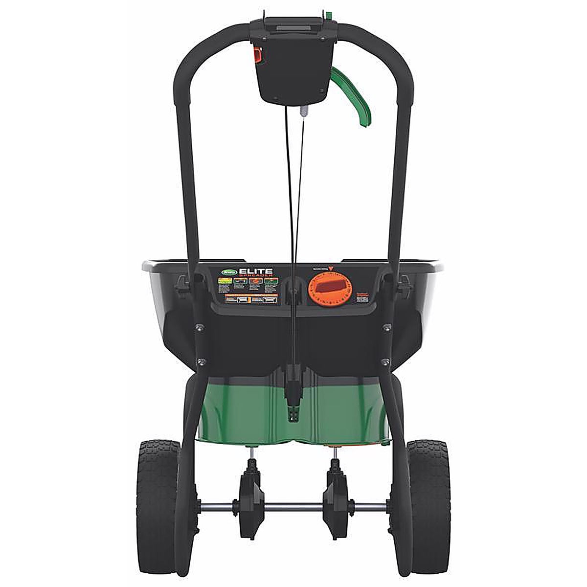 Scotts 75902 Elite 72 in. W Broadcast Push Spreader For Fertilizer/Ice Melt/Seed 30 lb