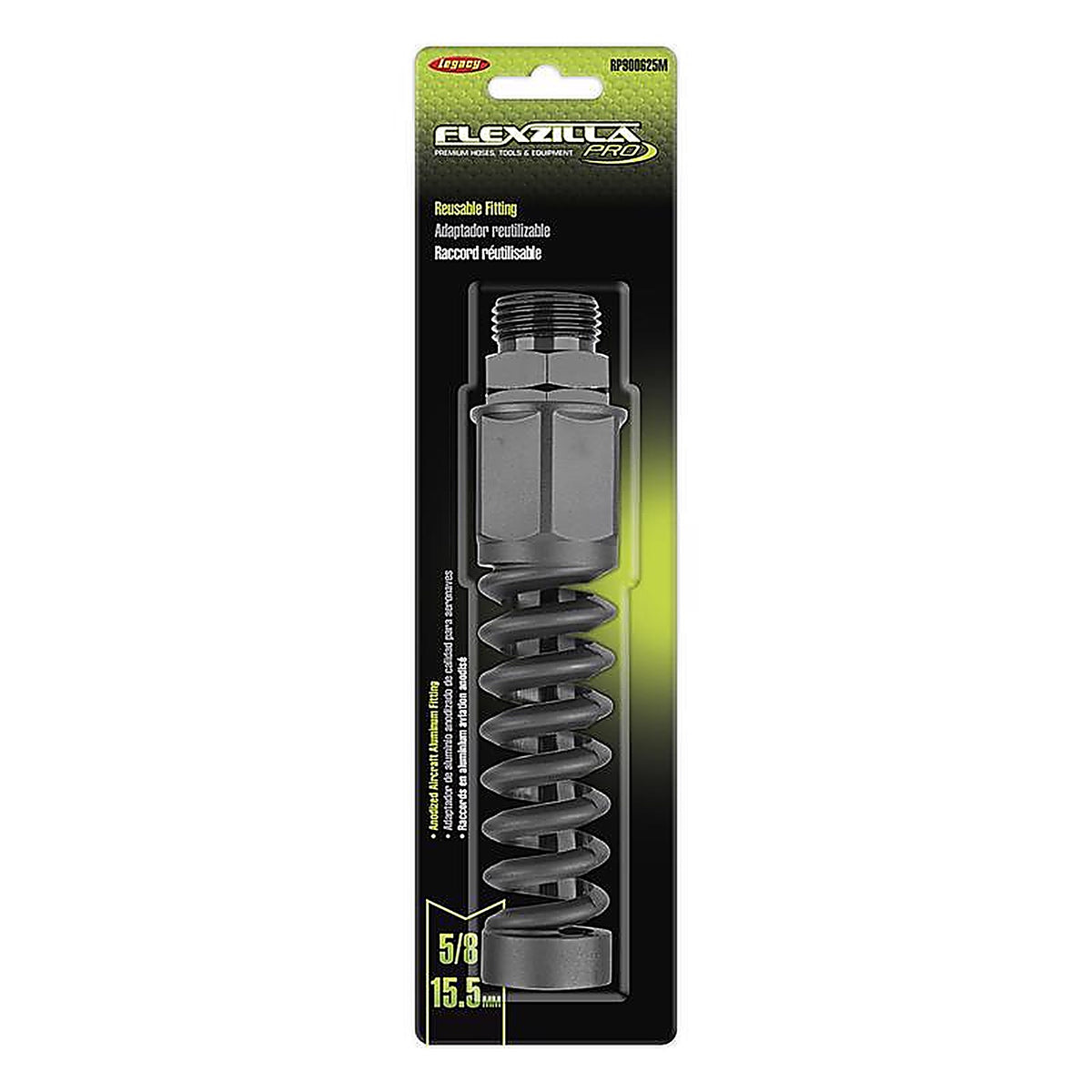 Flexzilla RP900625M Legacy Pro 5/8 in. Aluminum Threaded Male Reusable Hose Repair Fitting