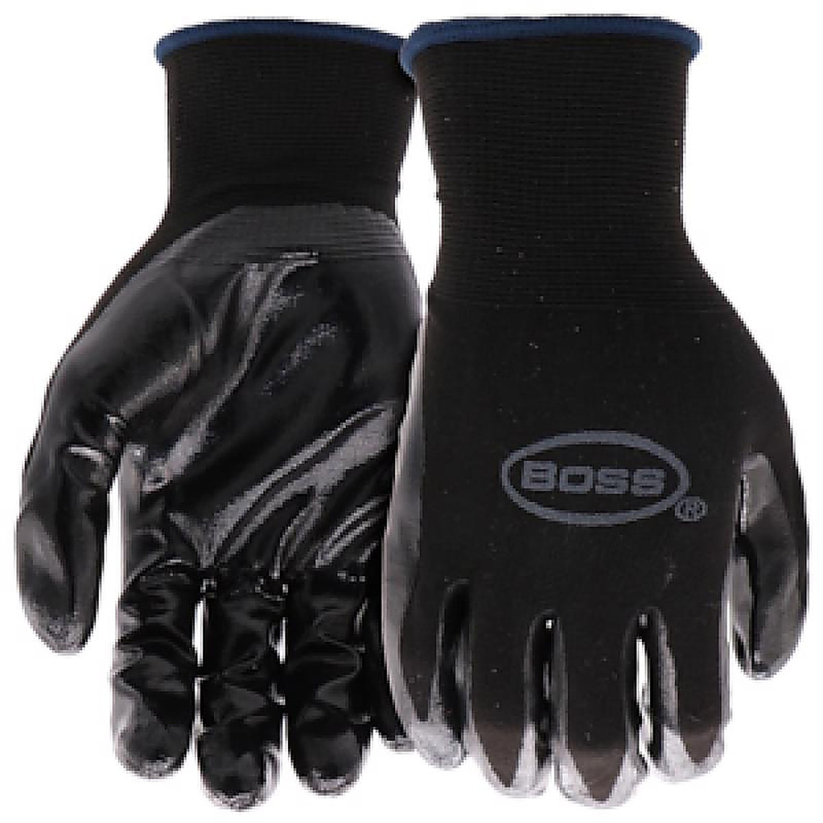 Boss 8442L JobMaster Mens Palm Gloves Black/Gray L
