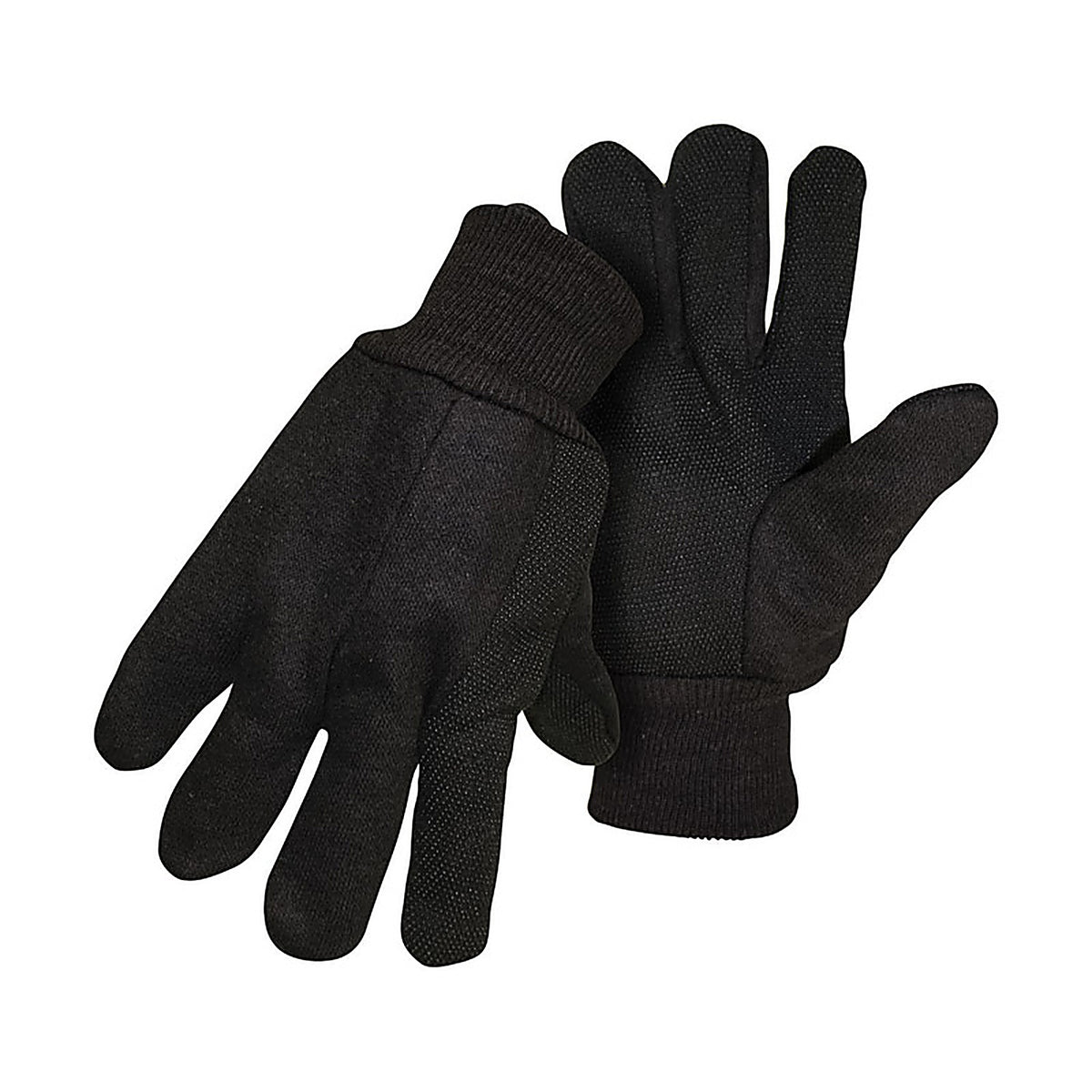 Boss 4024 Mens Dotted Jersey Work Gloves Brown Large