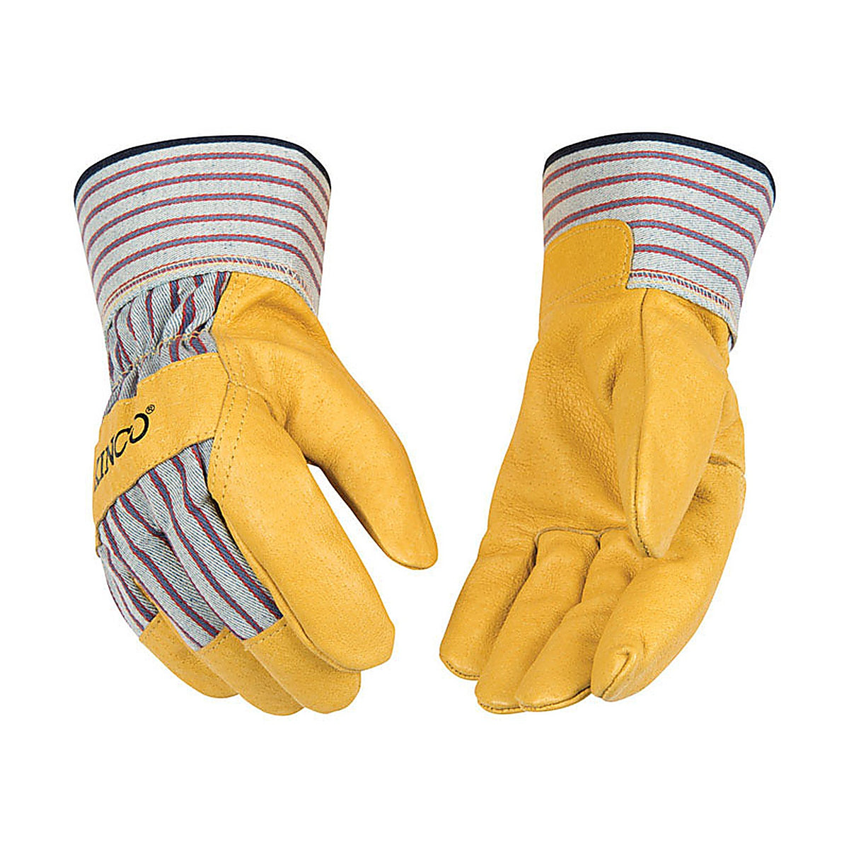 Kinco 1917-M Mens Palm Gloves Yellow Medium