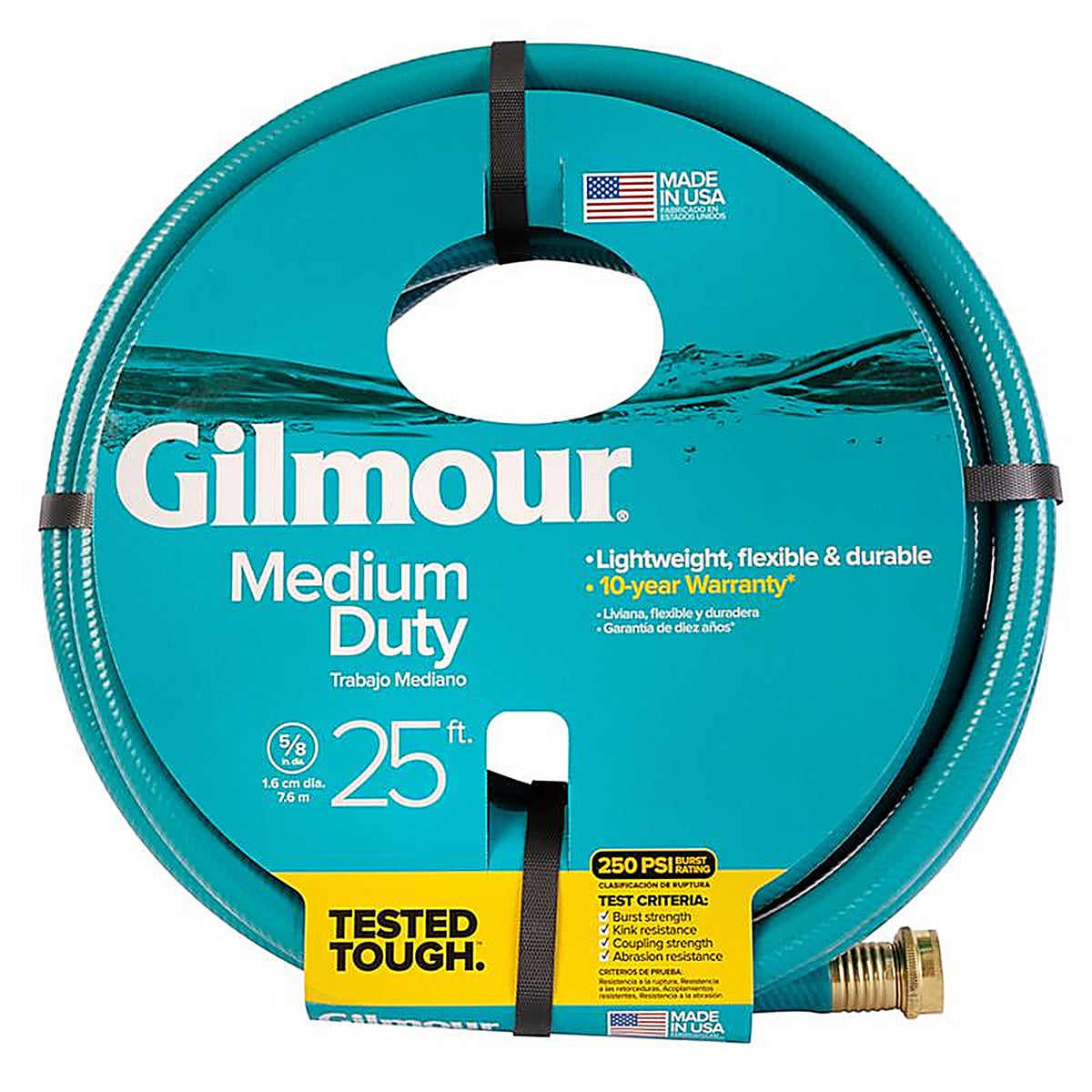 Gilmour 816251-1014 5/8 in. D X 25 ft. L Medium Duty Garden Hose Blue