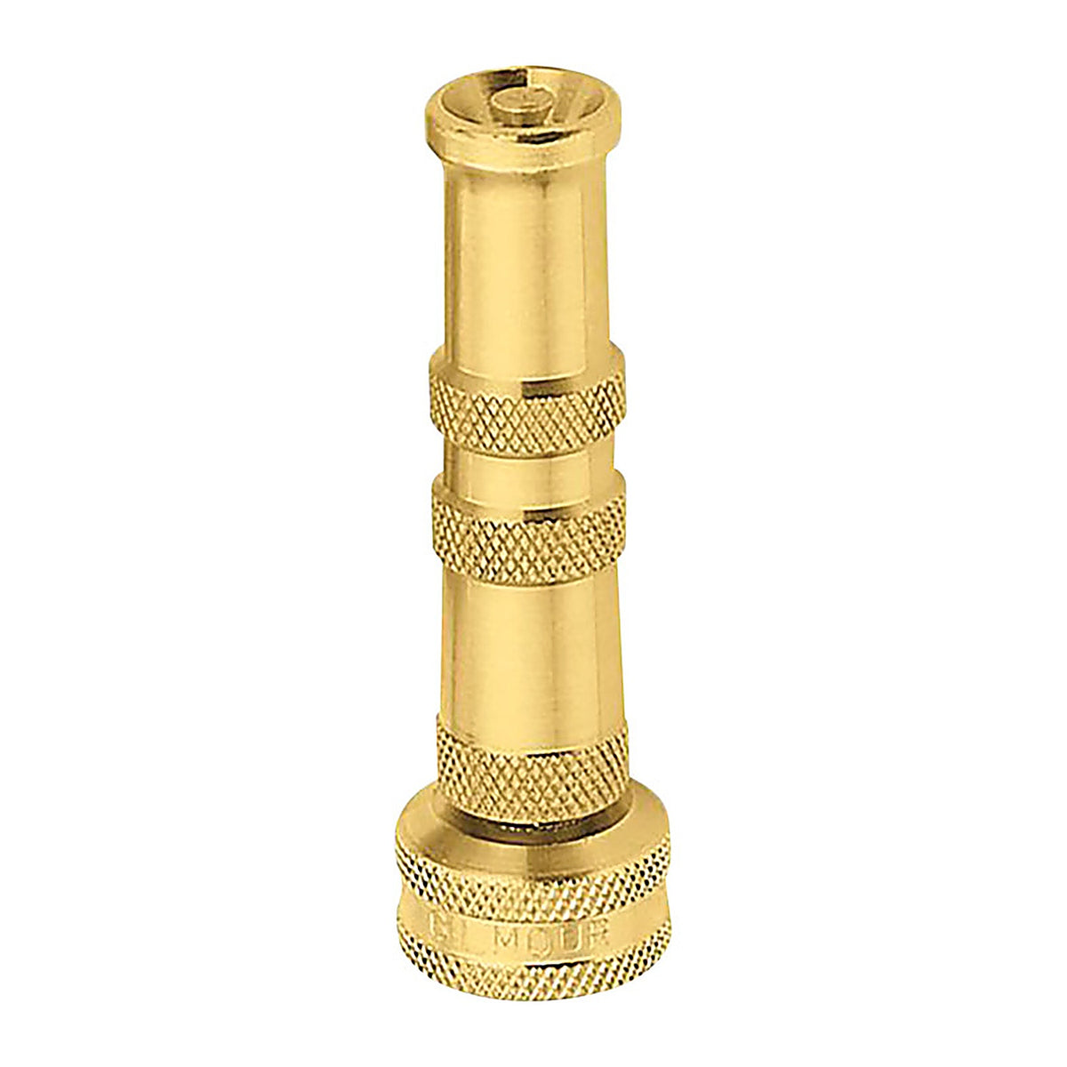 Gilmour 852812-1001 Adjustable Twist Brass Heavy-Duty Hose Nozzle