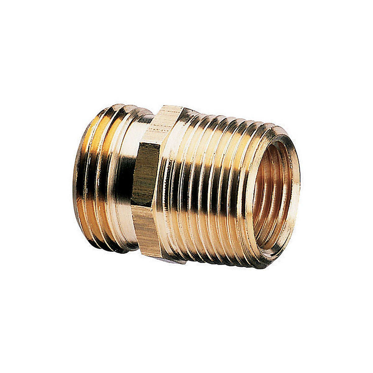 GIlmour 877054-1002 Gilmour 3/4 in. Brass Threaded Double Male Hose Connector