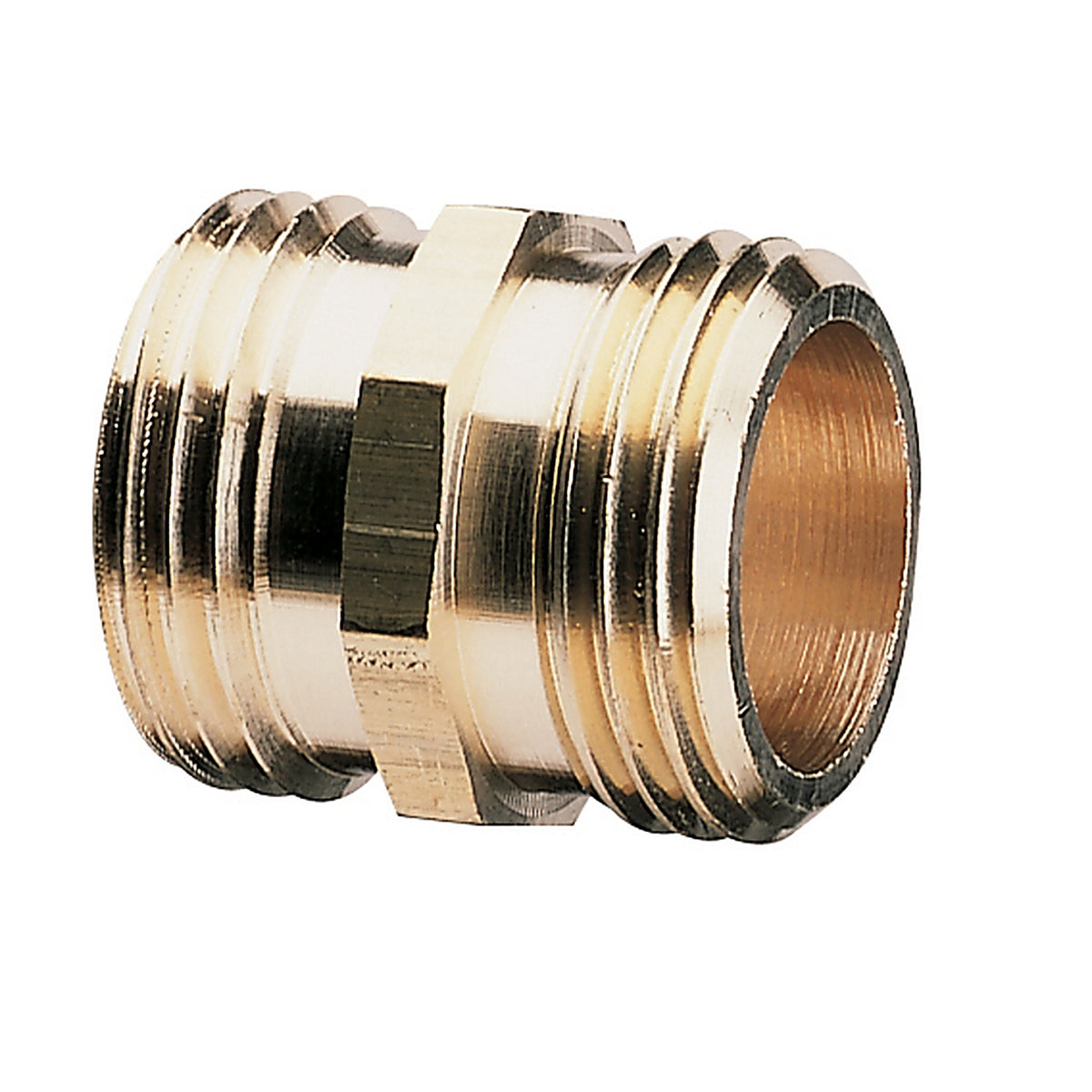 GIlmour 877014-1002 Gilmour 3/4 in. Brass Threaded Double Male Hose Connector