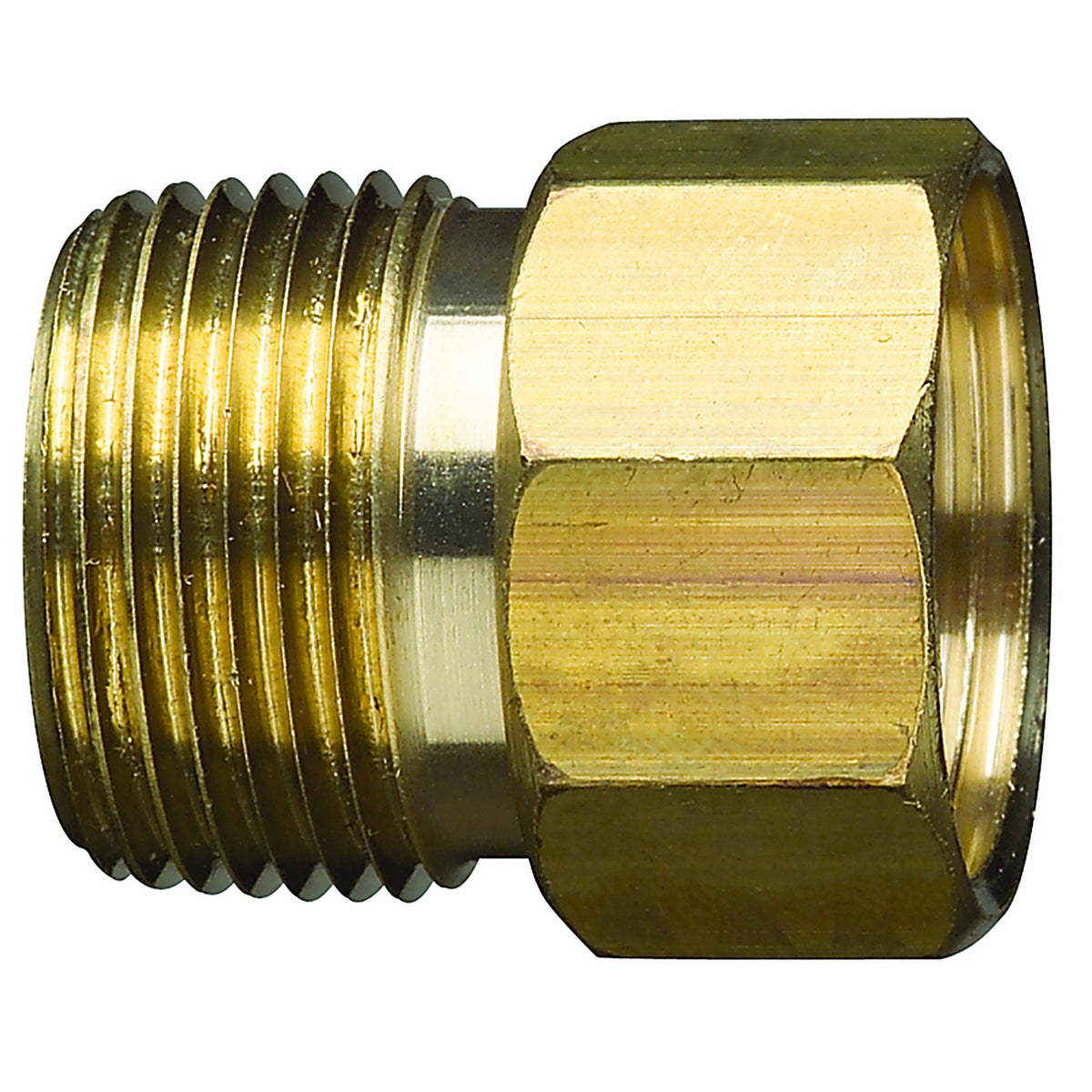 GIlmour 800774-1002 Gilmour 3/4 in. Brass Threaded Male/Female Hose Connector