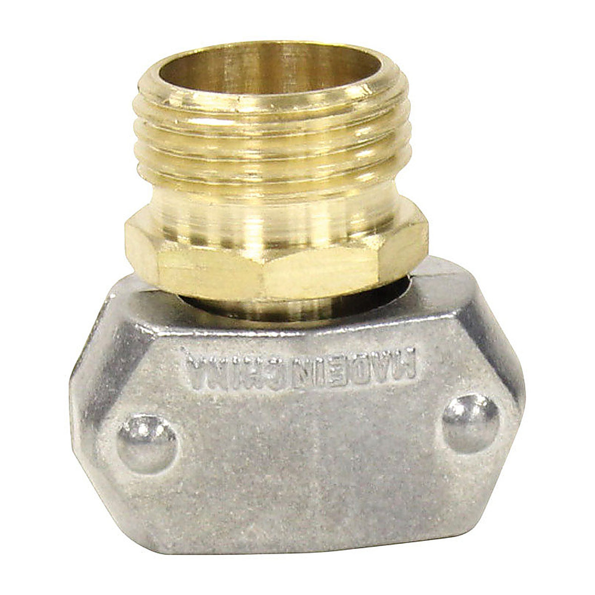 Gilmour 801324-1001 5/8 & 3/4 in. Brass/Zinc Threaded Male Clamp Coupling