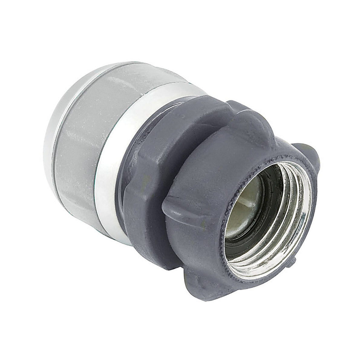 Gilmour - 800584-1001 - 5/8 & 3/4 In. Metal Threaded Female Compression Coupling