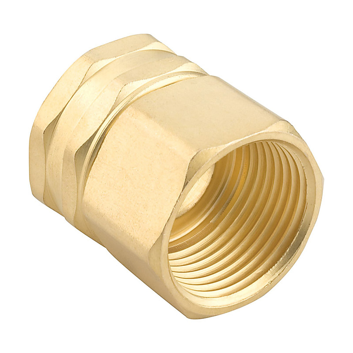 Gilmour - 807764-1001 - 3/4 In. Brass Threaded Double Female Swivel Hose Connector