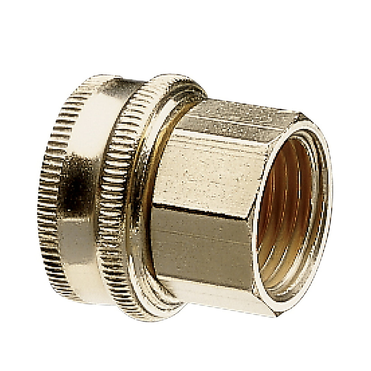 GIlmour 805574-1003 Gilmour 1/2 & 3/4 in. Brass Threaded Double Female Swivel Hose Connector
