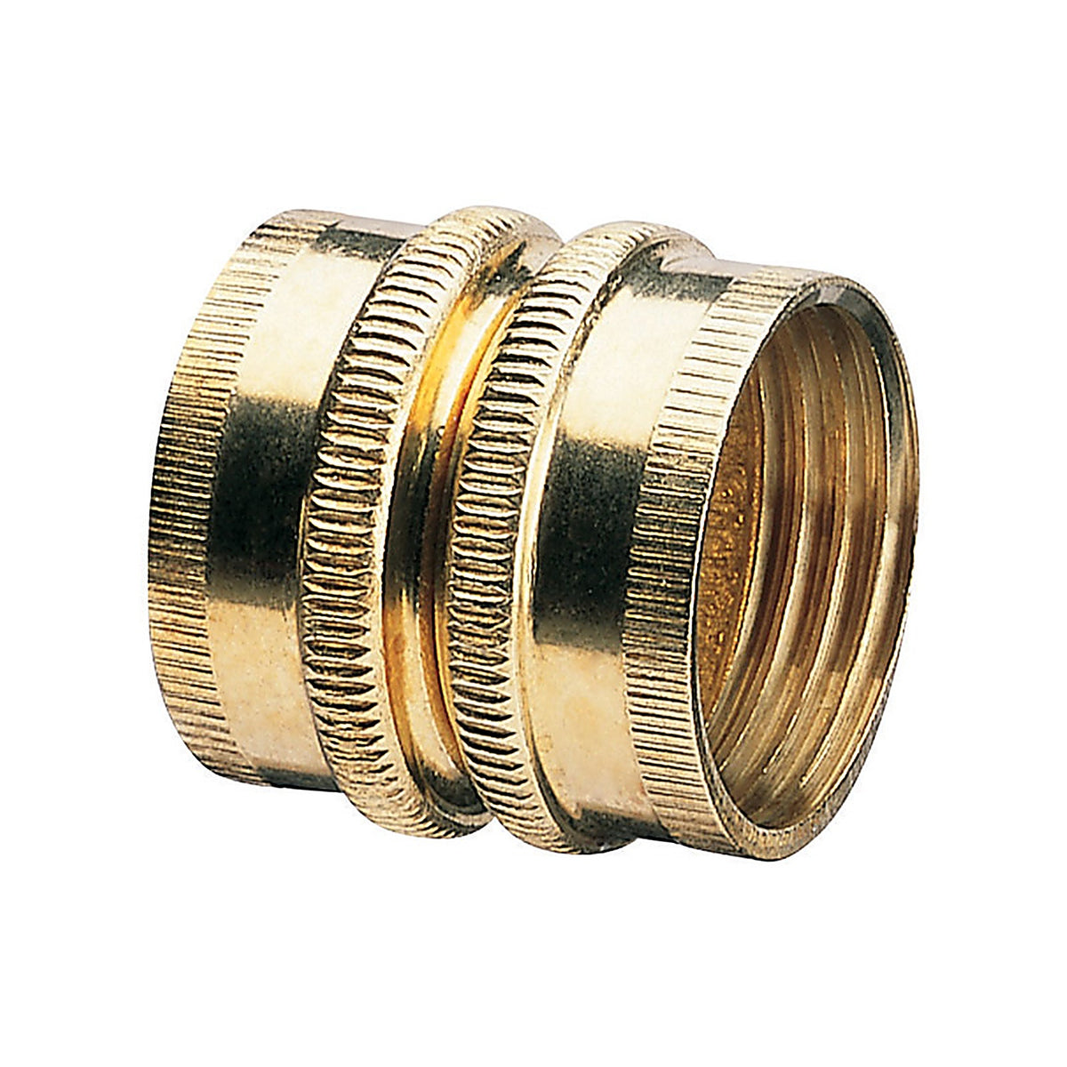 Gilmour 807734-1001 3/4 in. Brass Threaded Double Female Swivel Hose Connector