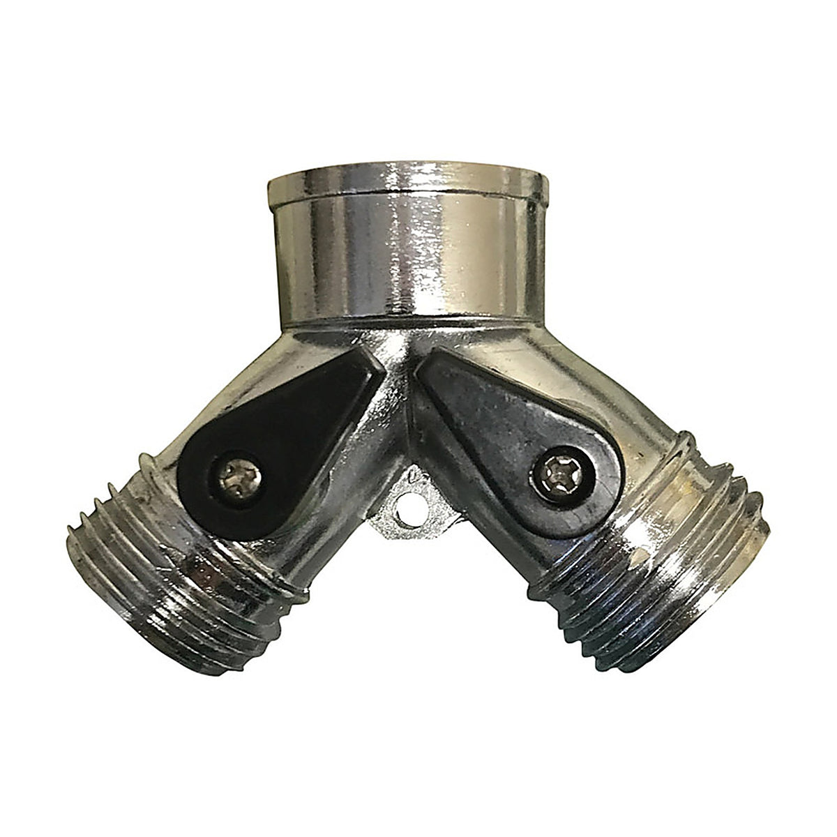 Rugg - W6BY-PDQ - 3/4 In. Zinc Threaded Male Y-Hose Connector with Shut Offs