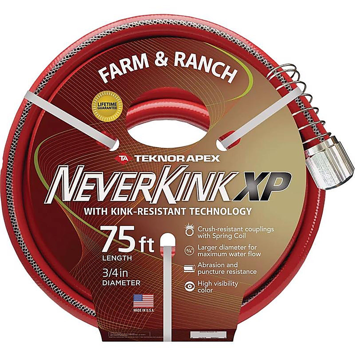 Teknor Apex - 9846-75 - Neverkink Pro 3/4 In. D X 75 Ft. L Contractor Grade Garden Hose