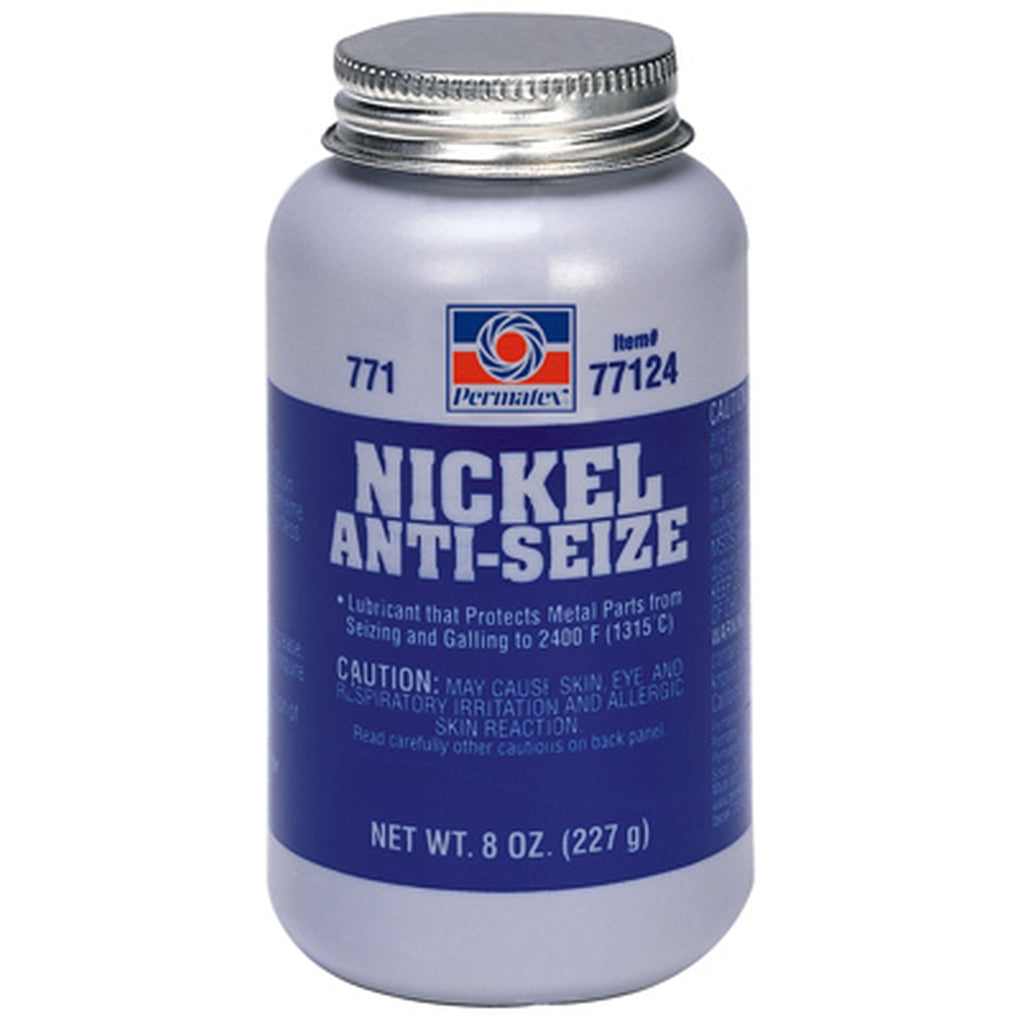 Permatex 77124 Nickel Anti-Seize Lubricant 8 oz. brush-top bottle