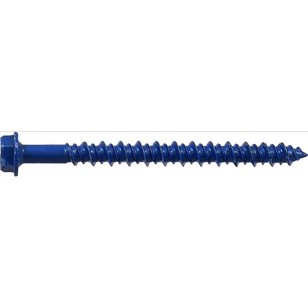Hillman 375288 Tapper Steel Hex Head Concrete Screw Anchor 100/Pack