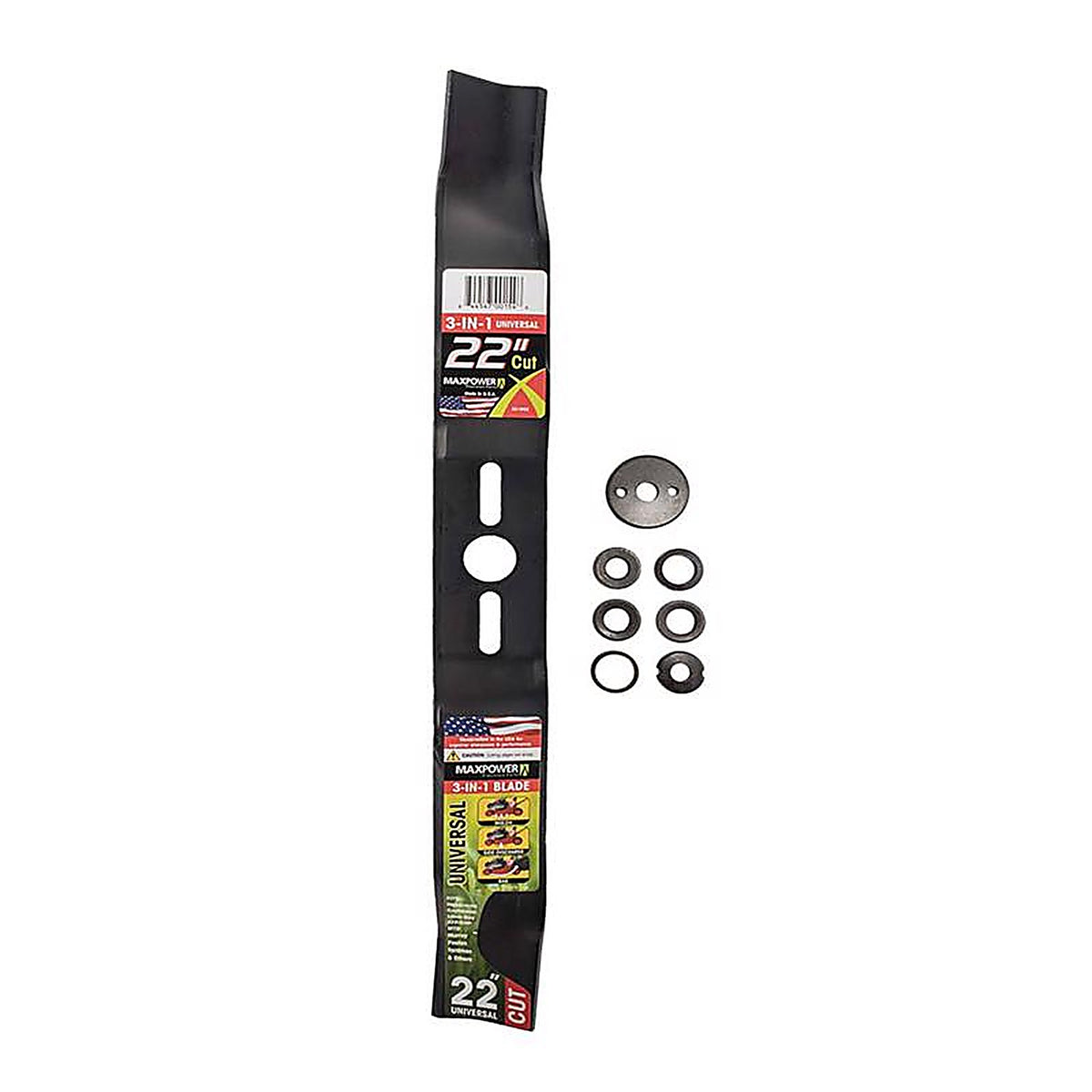 Maxpower - 331952S - 22 In. 3-In-1 Mower Blade for Walk-Behind Mowers 1 Pack