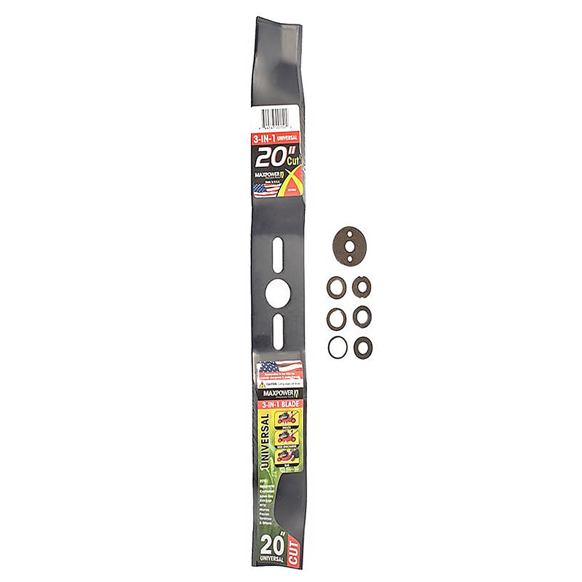 Maxpower - 331950S - 20 In. 3-In-1 Mower Blade for Walk-Behind Mowers 1 Pack
