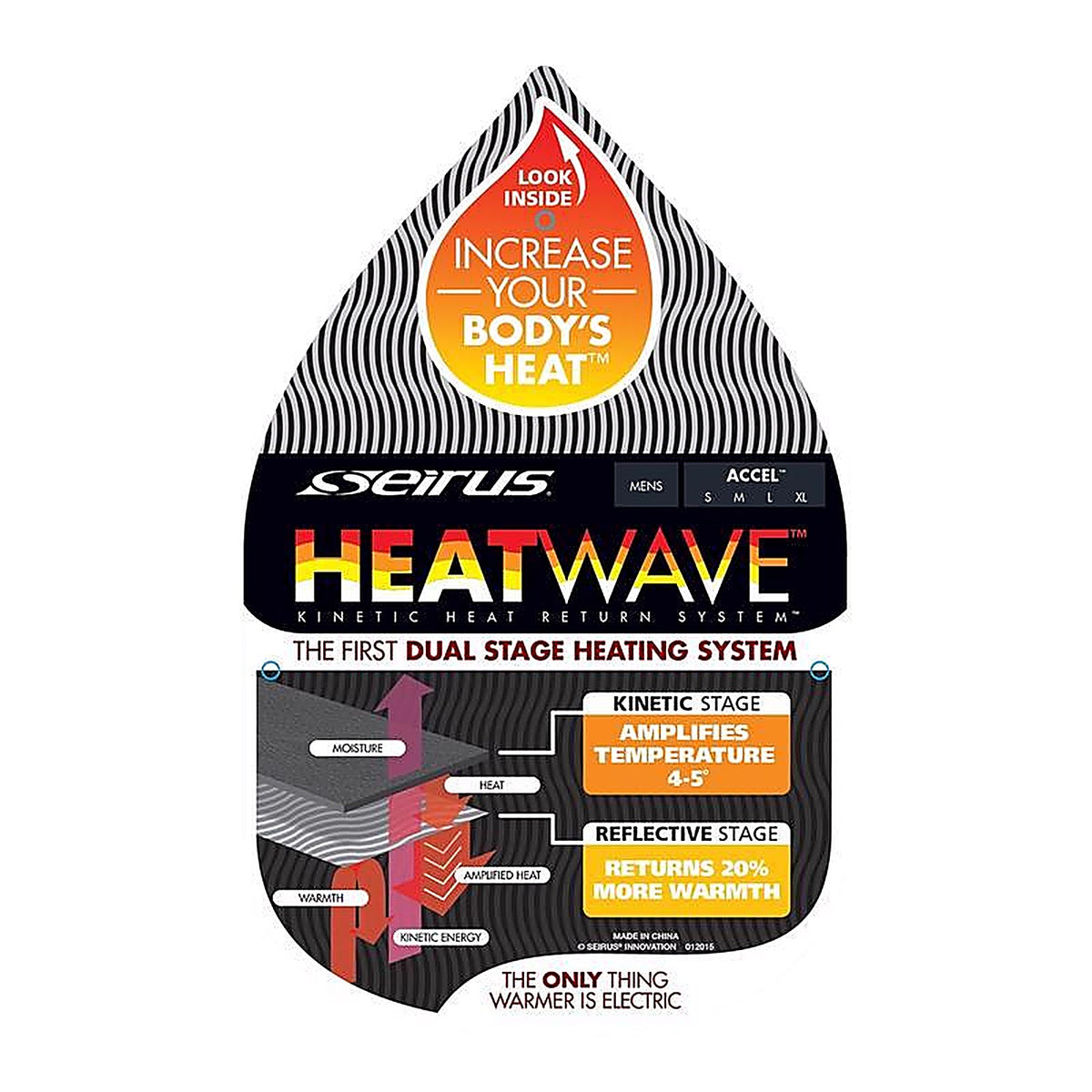 Seirus - 8114.0.1424 - Heatwave Accel L Rip Stop Shell Insulated Black Cold Weather Gloves