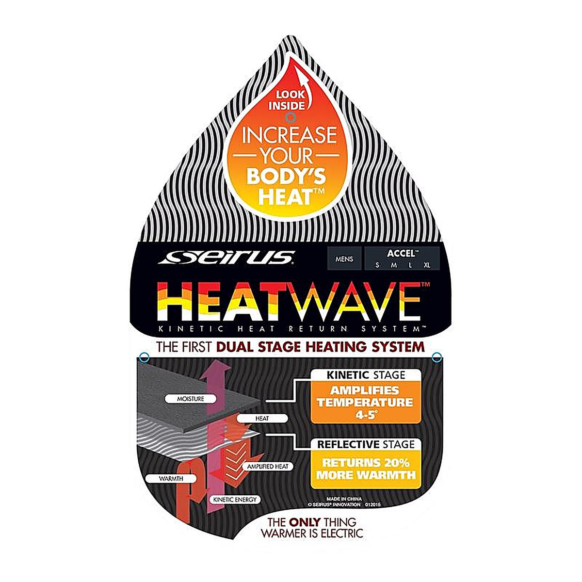 Seirus - 8114.0.1423 - Heatwave Accel M Rip Stop Shell Insulated Black Cold Weather Gloves