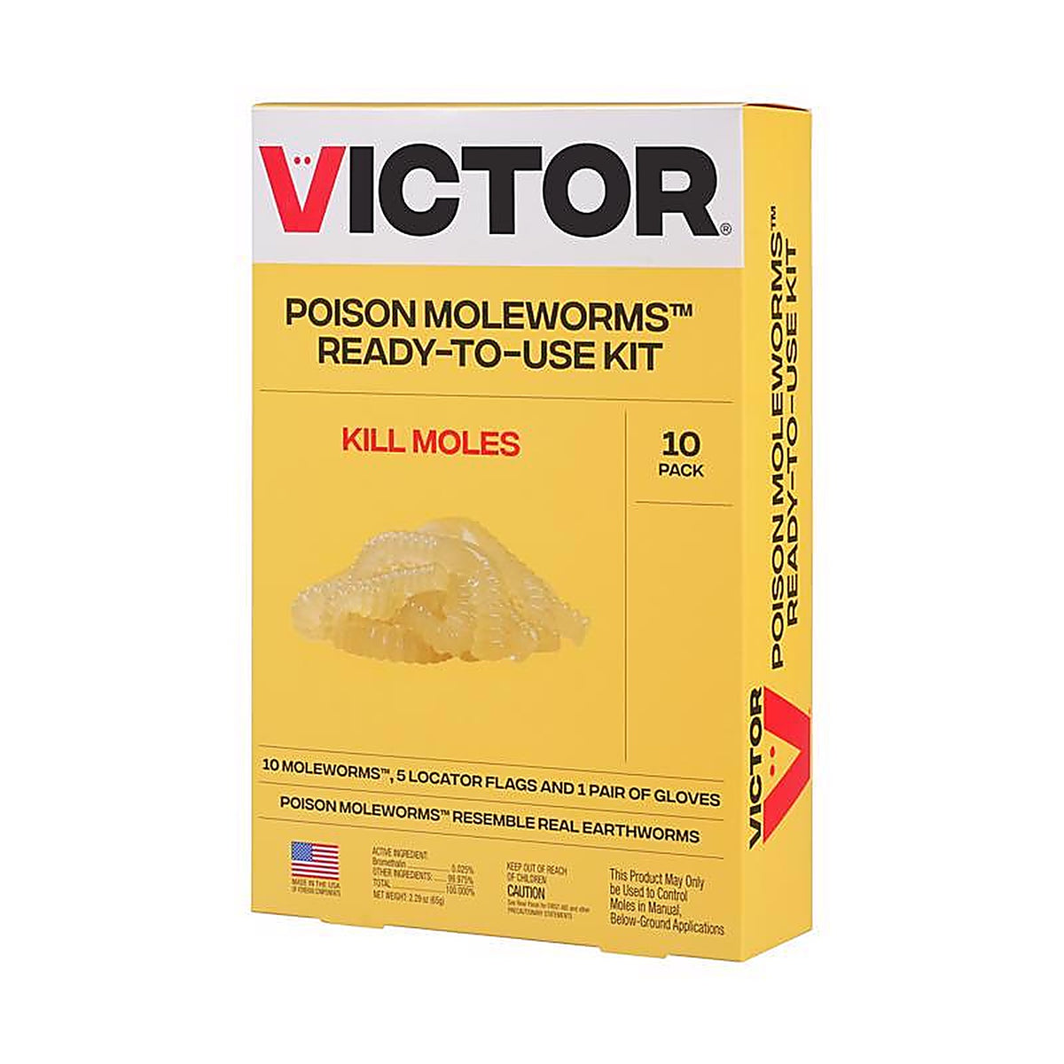 Victor - M6009 - Bait Worms for Gophers and Moles 10 Pack