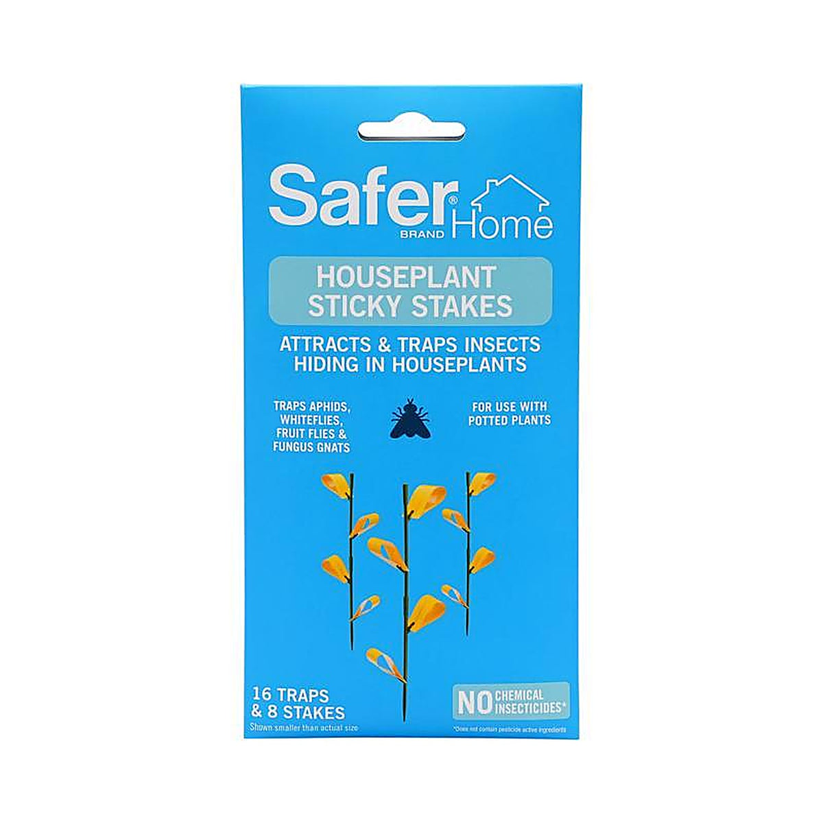 Safer - SH5026 - Brand Houseplant Sticky Stakes 1 Pack