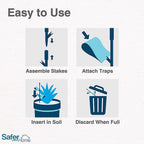 Safer - SH5026 - Brand Houseplant Sticky Stakes 1 Pack