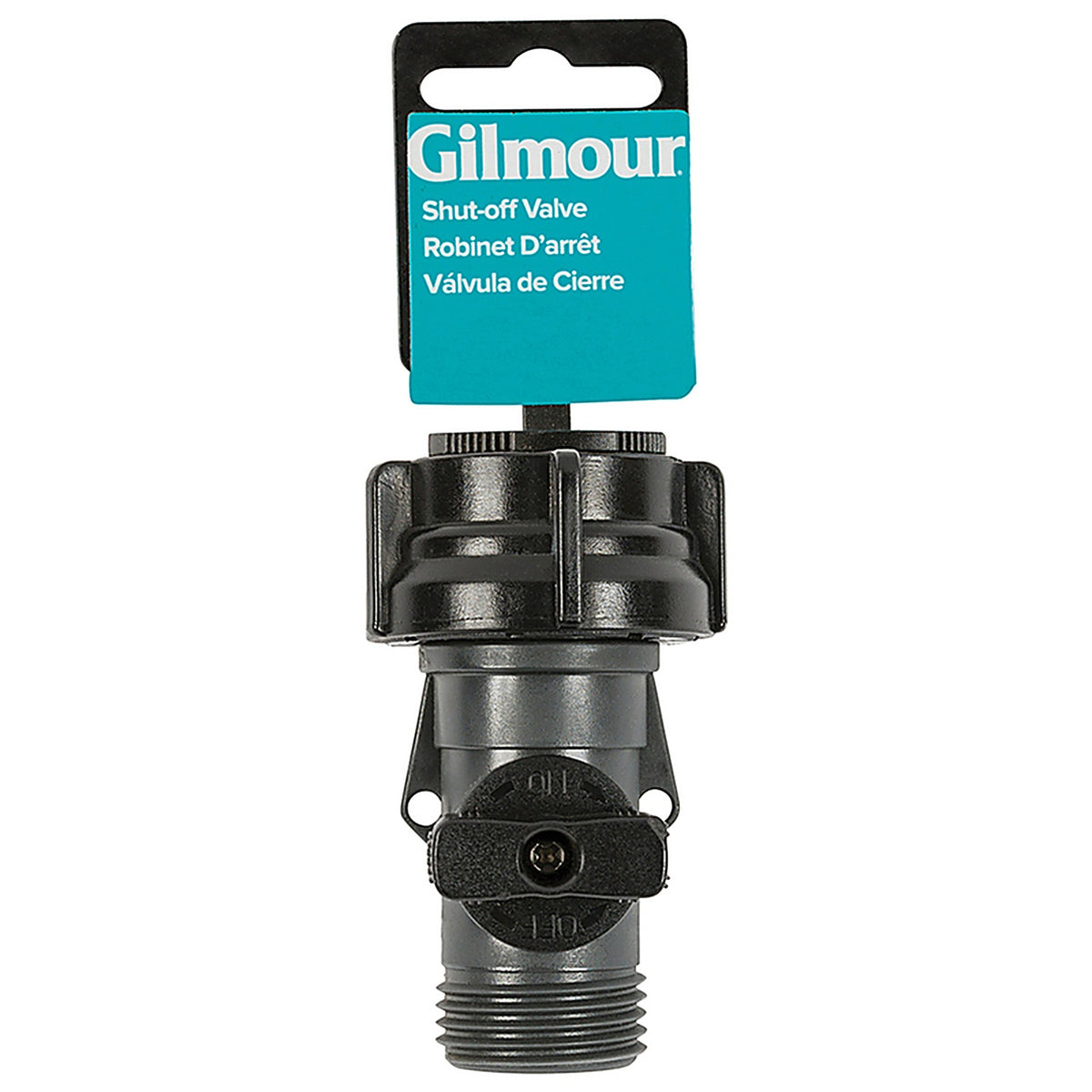 Gilmour - 807004-1002 - Polymer Threaded Male/Female Hose Shut-Off Valve