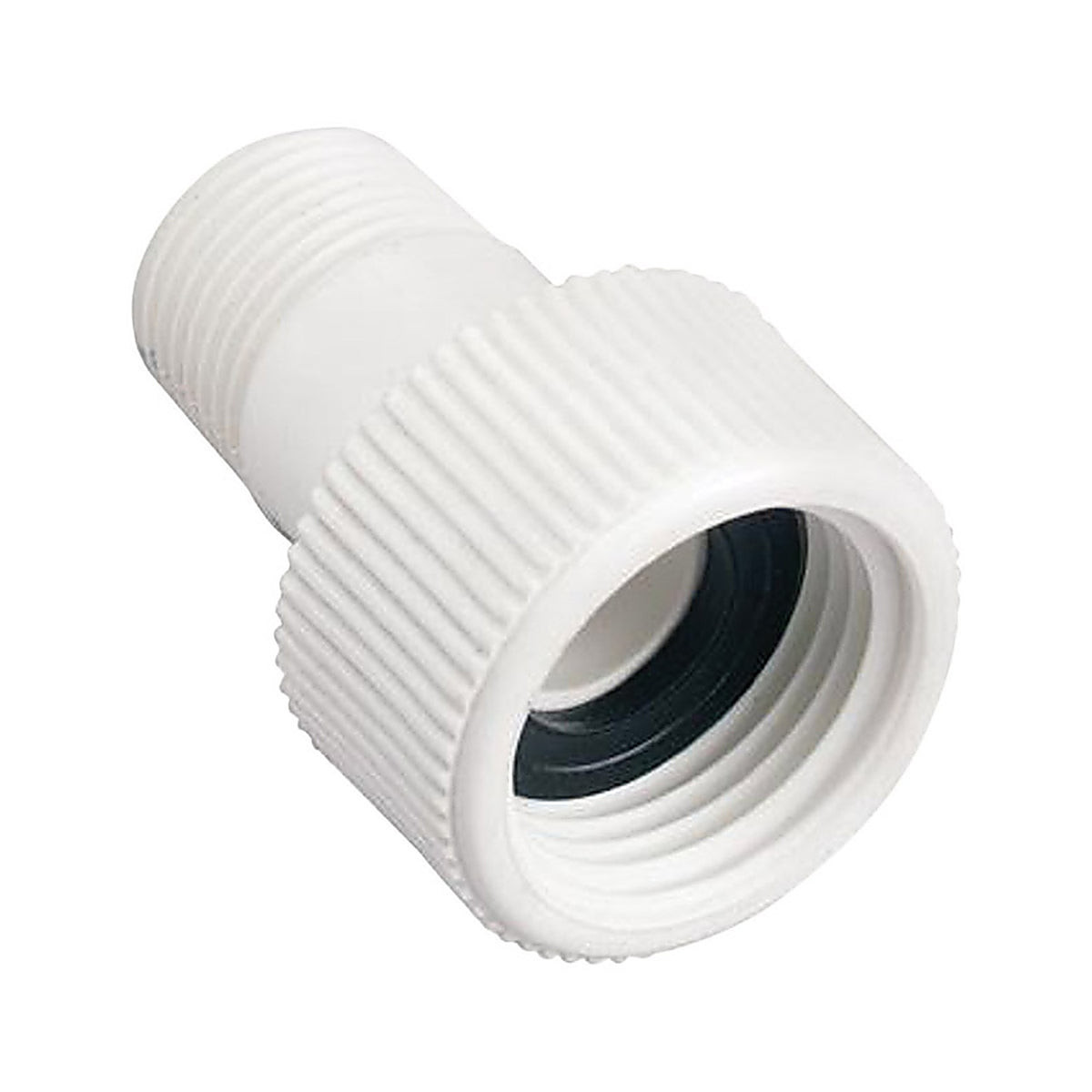 Orbit 53365 3/4 inch FHT X 1/2 inch MNPT Plastic Threaded Female/Male Hose to Pipe Fitting