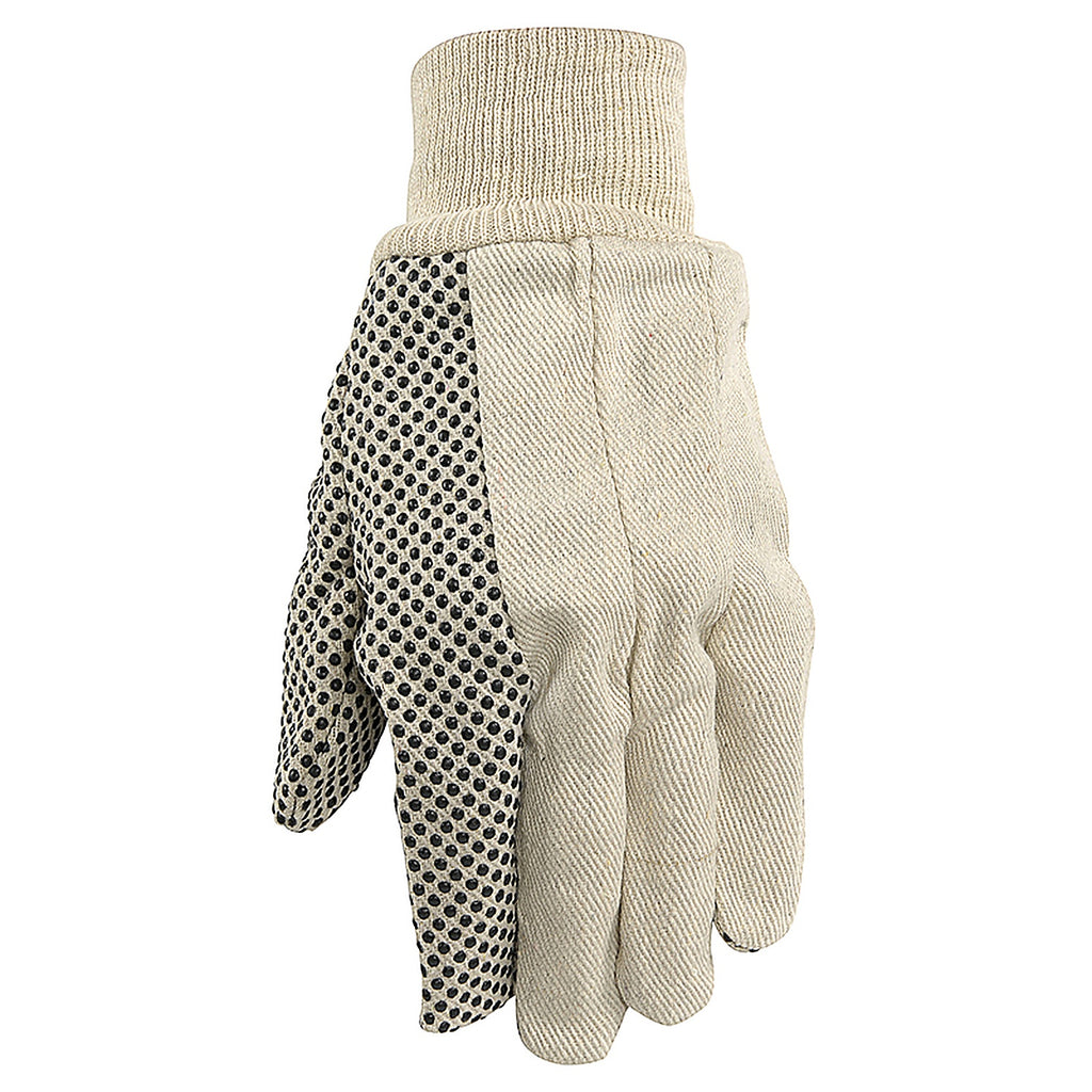 Wells Lamont - 309K - Mens Dotted Palm Work Gloves White M 6 Pack