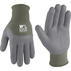 Wells Lamont - 554GM - Hydrahyde Womens Winter Work Gloves Gray/Green M 1 Pack