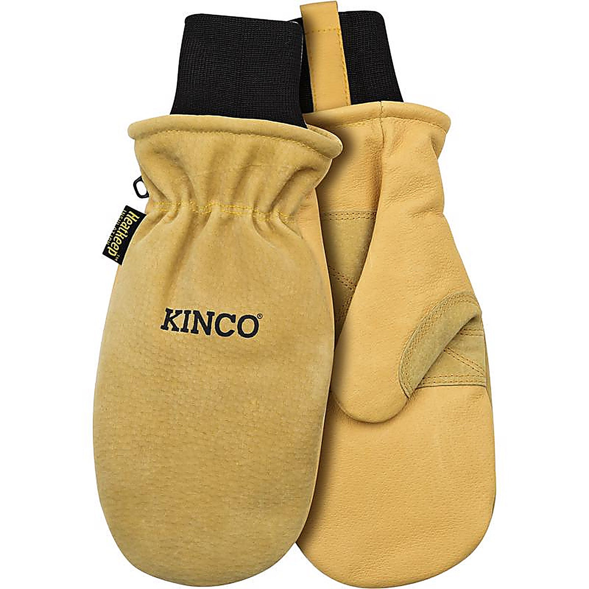 Kinco - 901T-L - L Pigskin Leather Cold Weather Black/Gold Mittens