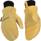 Kinco - 901T-M - M Pigskin Leather Cold Weather Black/Gold Mittens
