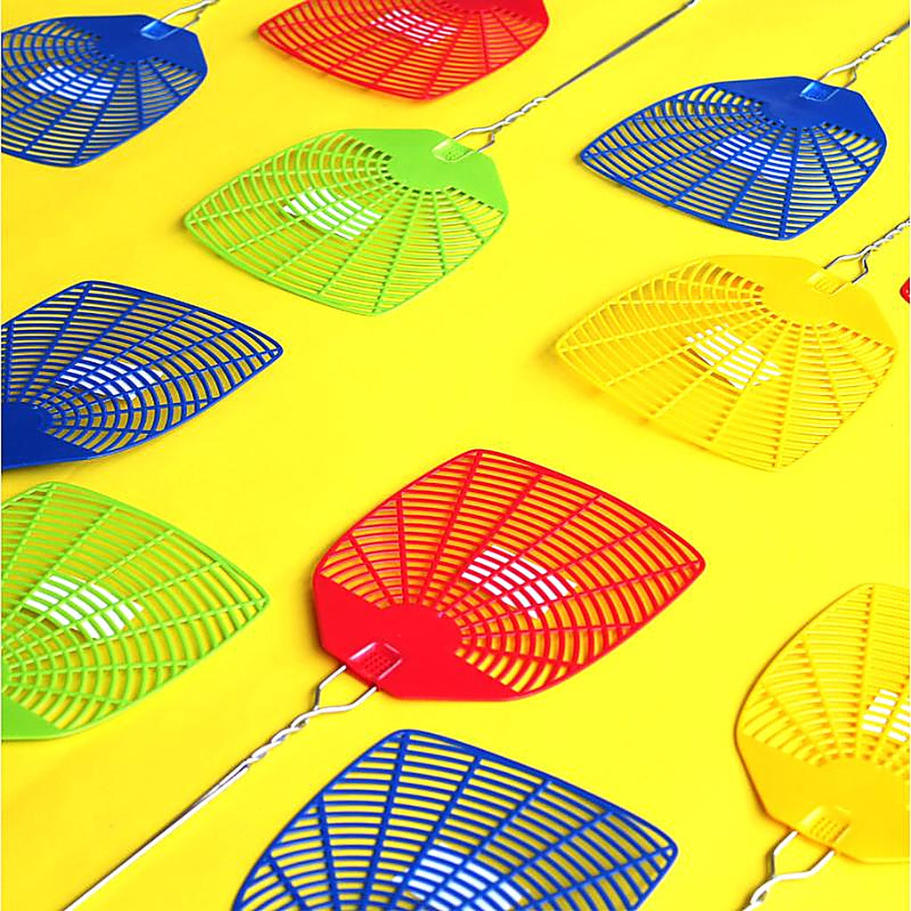 Pic - WIRE - Assorted Plastic Fly Swatter