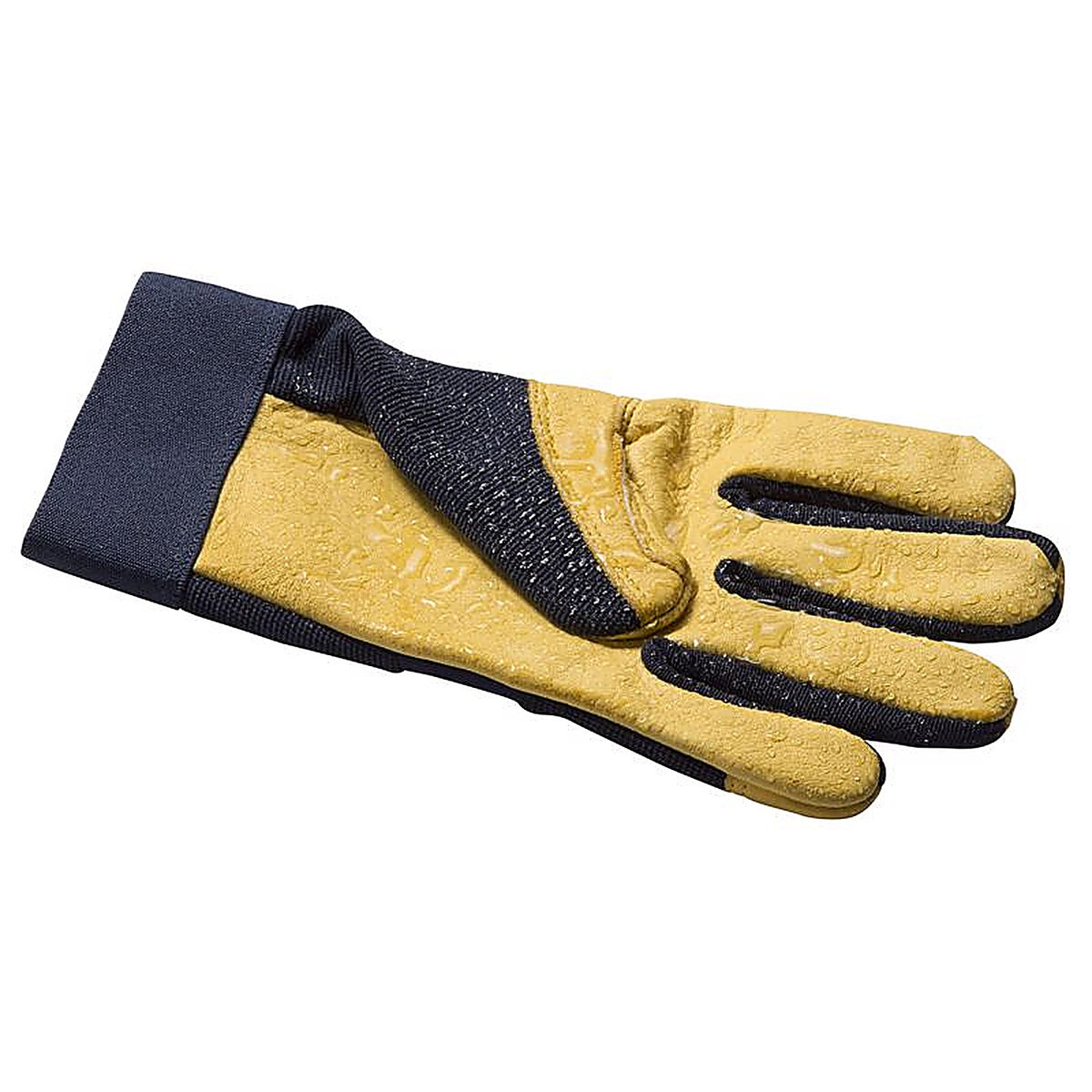 Wells Lamont 3207XL HydraHyde Mens Cowhide Leather Water Resistant Work Gloves Blue/Yellow XL