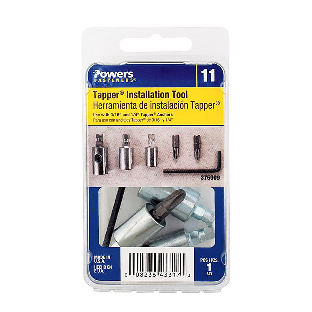 Hillman 375009 Tapper Assorted Screwdriving Bit Set 1/pc.