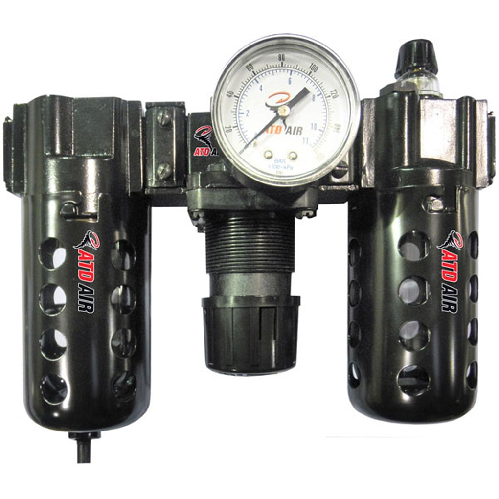 ATD 7872 Poly Filter, Regulator, Lubricator and Gauge Modular Unit with Manual Drain