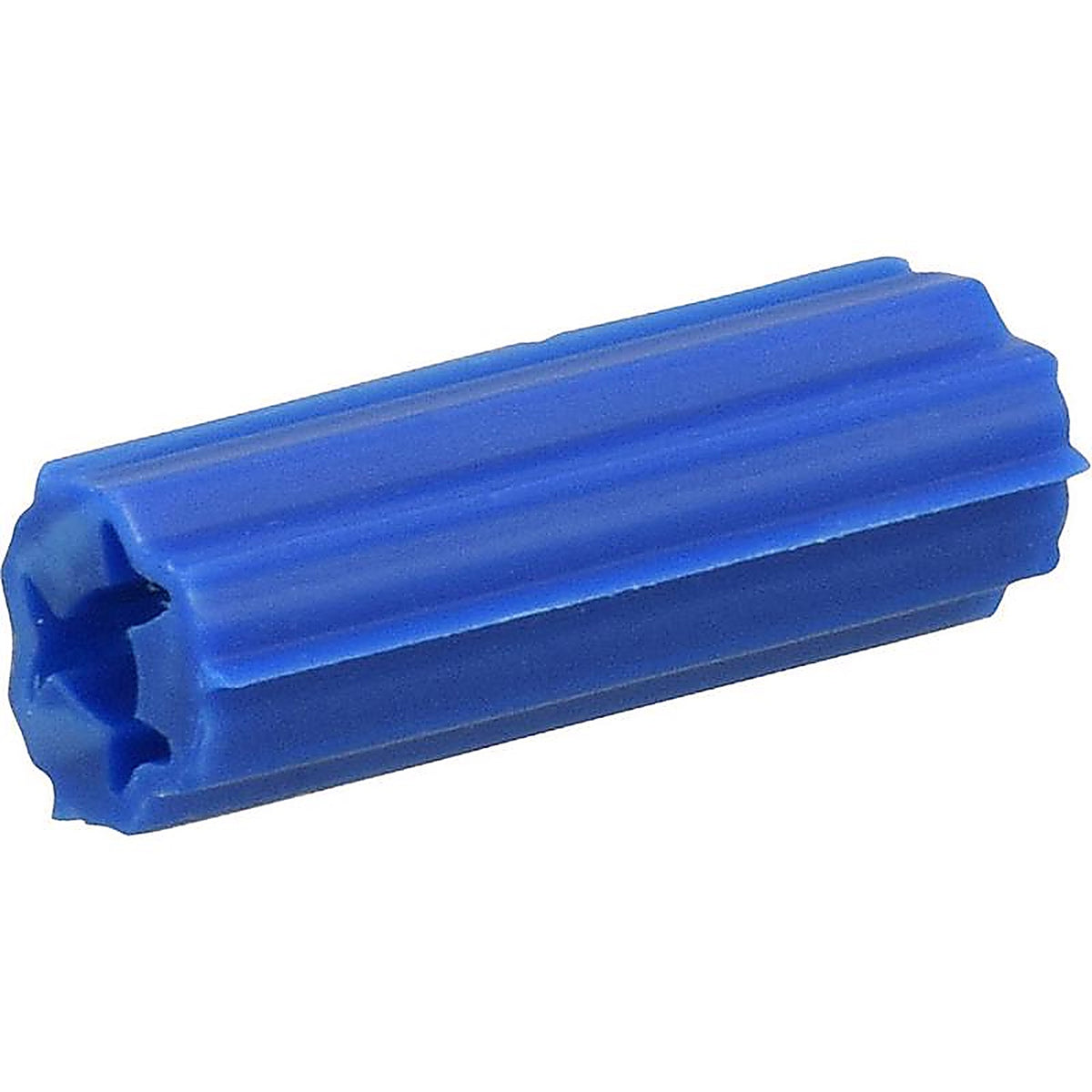 Hillman 370729 .25 in. Dia. x 1 in. L Plastic Round Head Ribbed Anchor 100/Pack