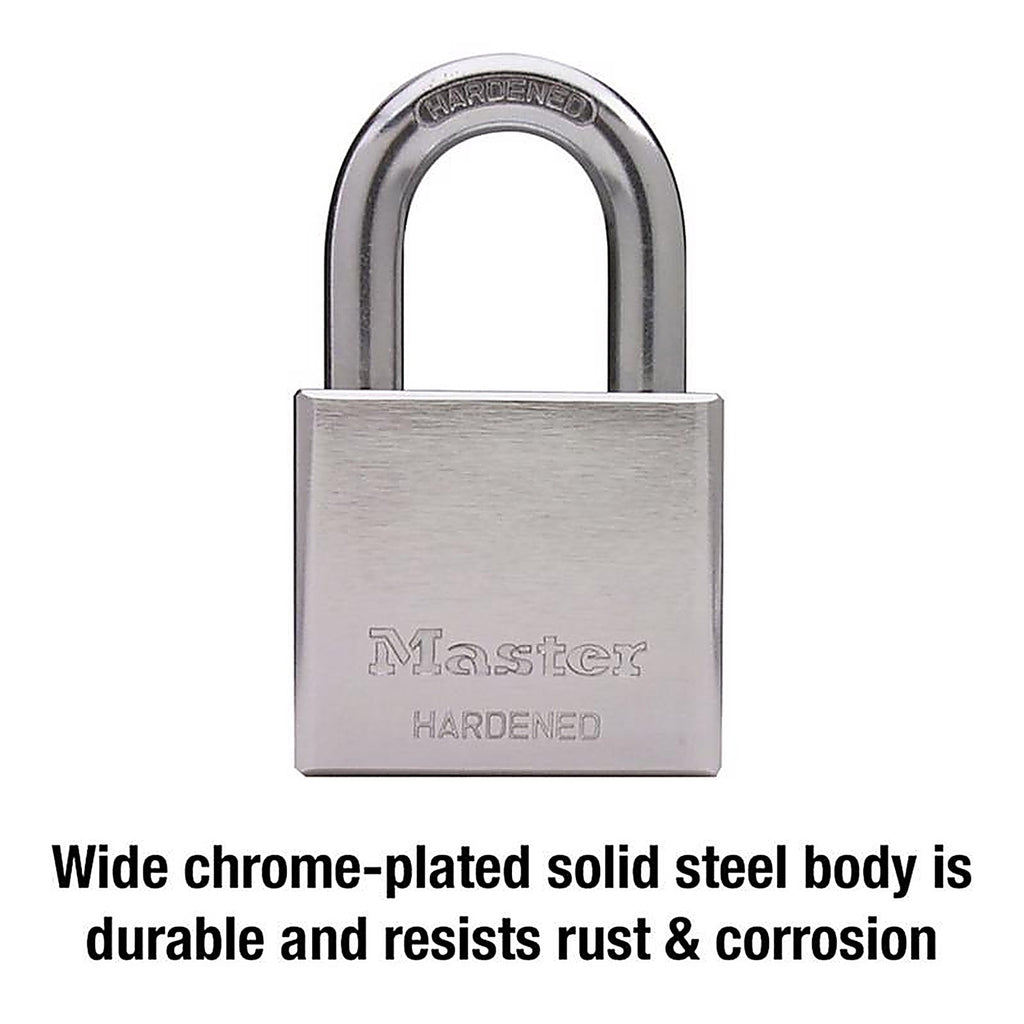Master Lock - 532DPFSEN - 1-13/16 In. H X 2 In. W Steel 5-Pin Cylinder Exterior Padlock