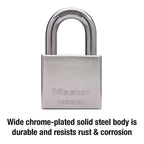 Master Lock - 532DPFSEN - 1-13/16 In. H X 2 In. W Steel 5-Pin Cylinder Exterior Padlock