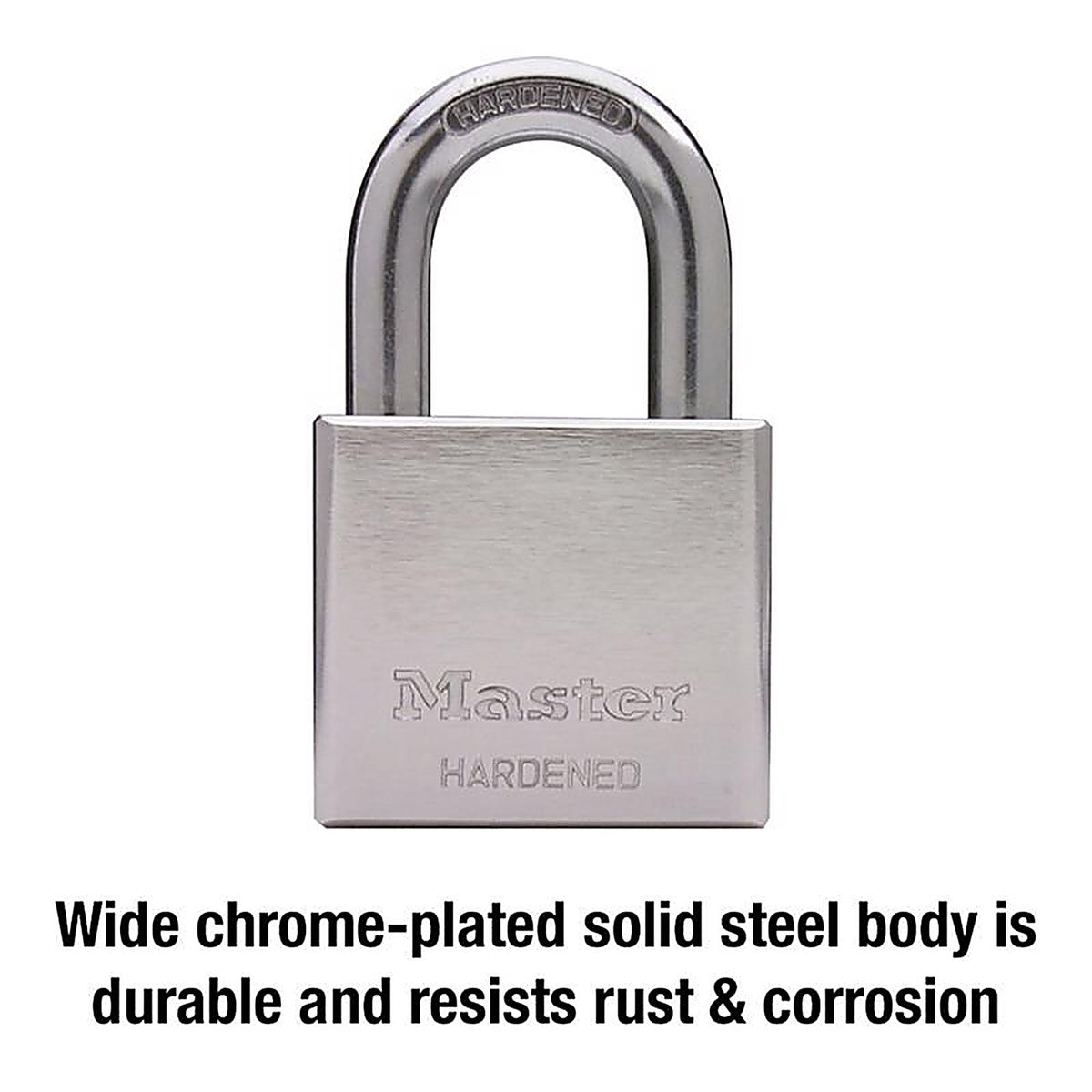 Master Lock - 532DPFSEN - 1-13/16 In. H X 2 In. W Steel 5-Pin Cylinder Exterior Padlock