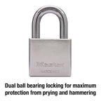 Master Lock - 532DPFSEN - 1-13/16 In. H X 2 In. W Steel 5-Pin Cylinder Exterior Padlock