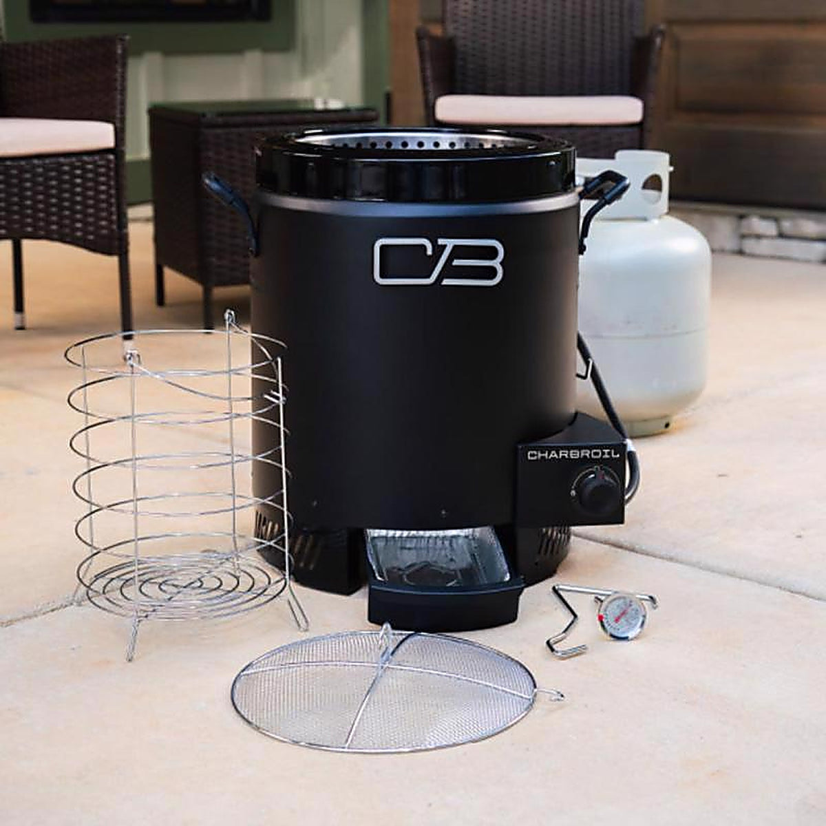 Char-Broil 17102065 Big Easy 16000 BTU Stainless Steel Oil-less Turkey Fryer 16 lb