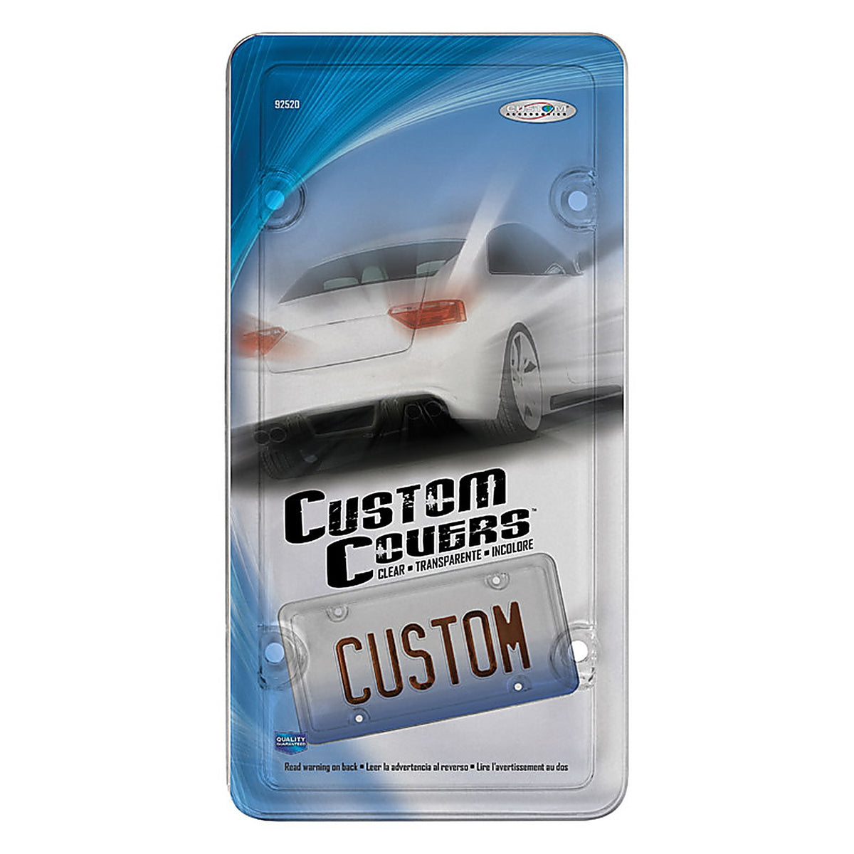 Custom Accessories 92520 Clear Acrylic License Plate Protector